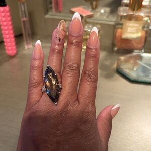 Elegant Brown Gemstone Ring